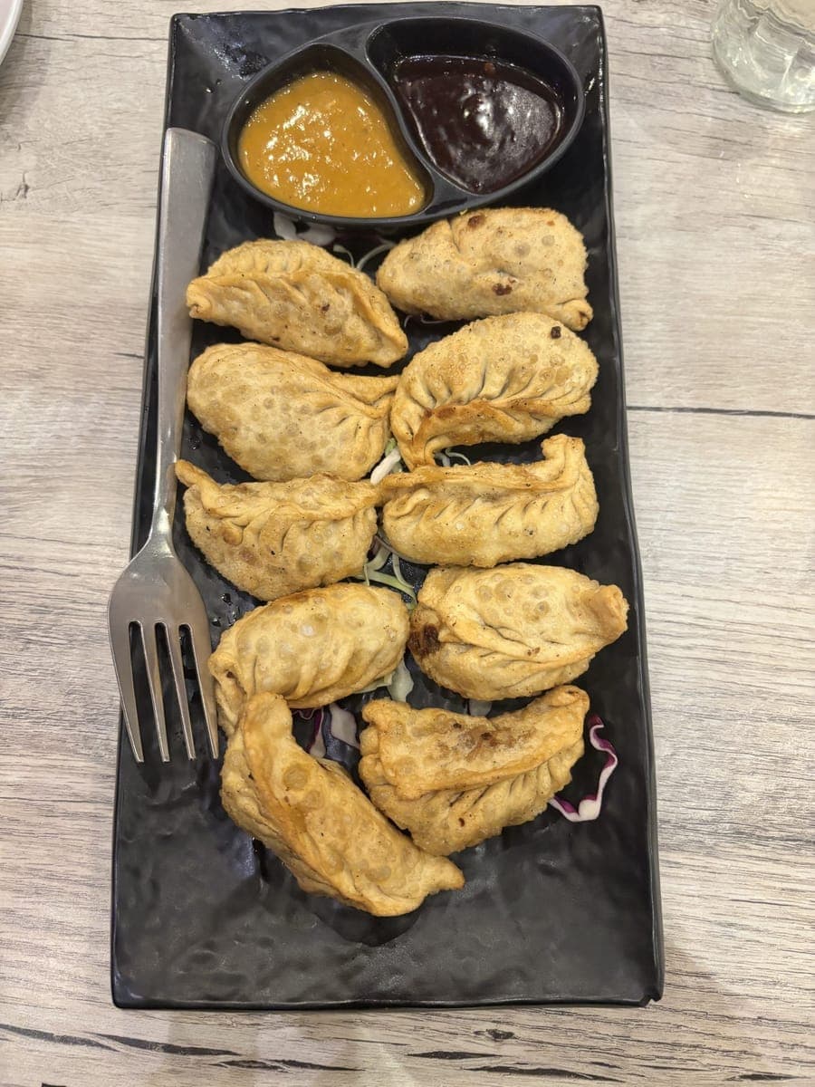 Pan-fried momo